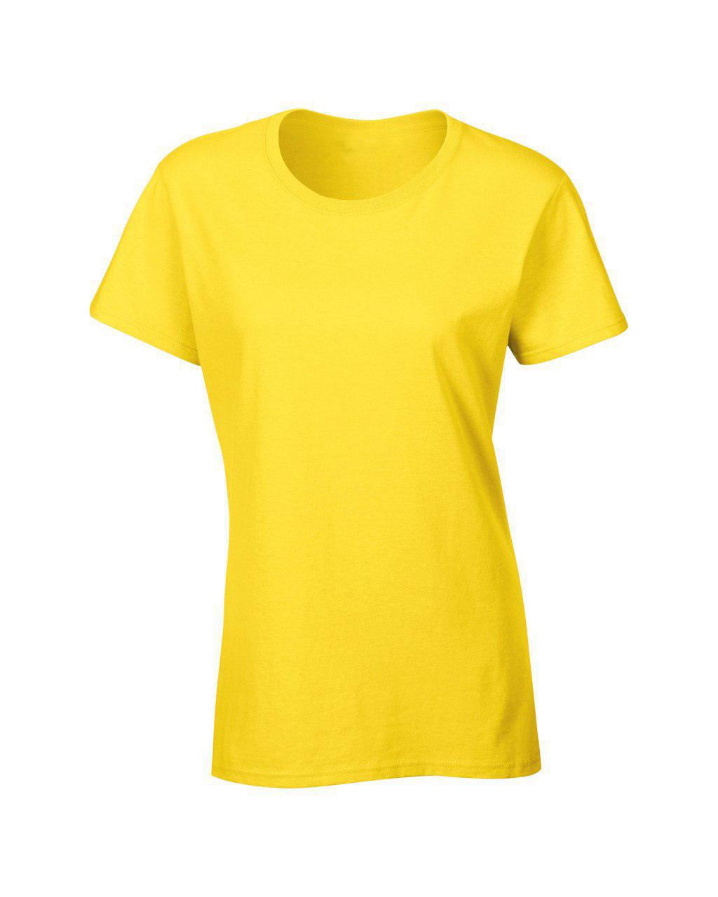 Жіноча футболка для сублімації колір жовтий