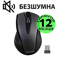 Беспроводная мышка A4Tech G9-500FS Silent, черная, тихая/бесшумная, компьютерная мышь для ПК и ноутбука