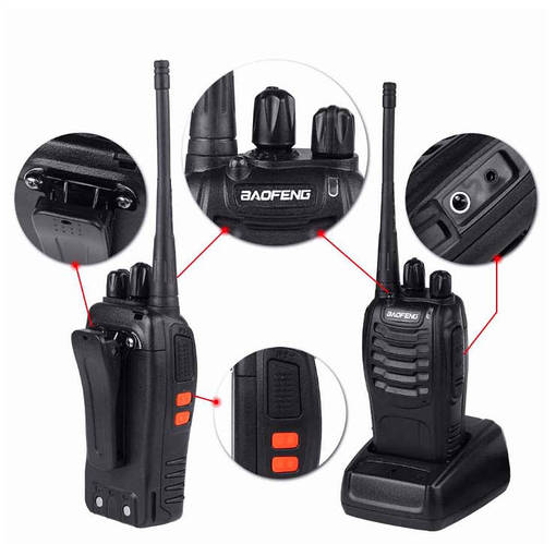 Купить Рация, радиостанция Baofeng BF-888S (4 ШТ.) Комплект из 4 раций ...