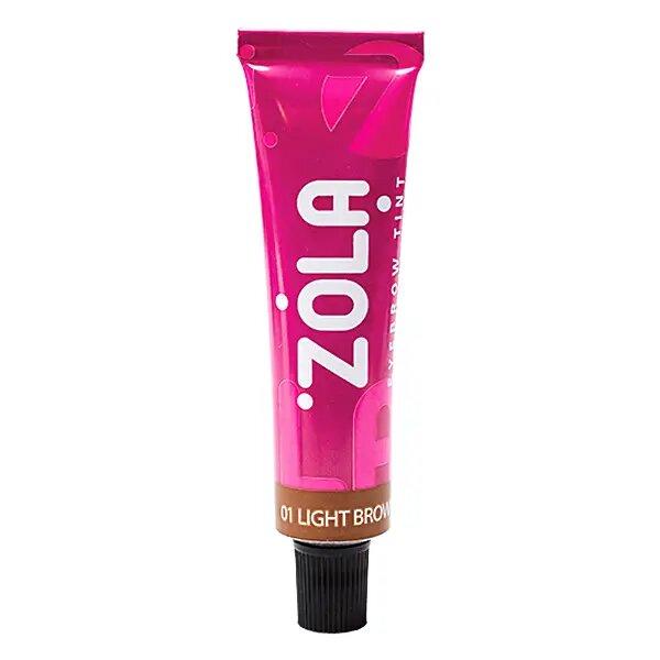 Zola Eyebrow Tint With Collagen Фарба для брів з колагеном (01 Light brown), 15 мл