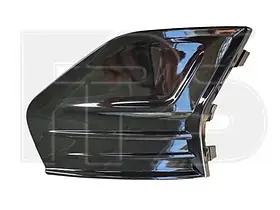 Решітка в бампері права Ford Fusion/Mondeo 19- (Тайвань) текстура, чорна без отв.