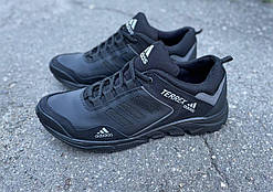 Чоловічі кросівки  Adidas Terrex чорні з сірим