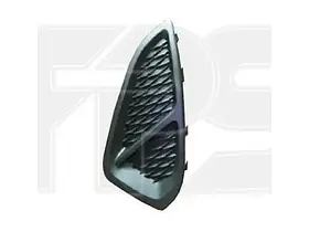 Грати в бампері ліва Ford Fiesta 17- (Тайвань) текстура чорна, без прорізу