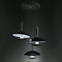 Люстра подвес черная на 3 лампы LED 10W (ZW011/3 (black))