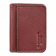 Шкіряна обкладинка для прав або id-паспорта 4.1 з гербом України (бордова), фото 3