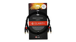 Комутаційний кабель Clarity 2xRCA-2xRCA-B/2m