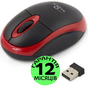 Безпровідна мишка Esperanza Titanum TM116R чорно-червона, комп'ютерна миша эсперанза для ПК та ноутбука