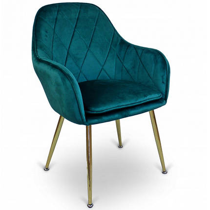 Стул Just Sit Glamour до 120 кг. Зелений, фото 1