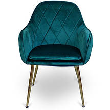 Стул Just Sit Glamour до 120 кг. Зелений, фото 3