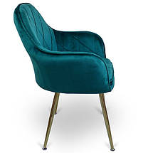 Стул Just Sit Glamour до 120 кг. Зелений, фото 4