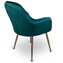 Стул Just Sit Glamour до 120 кг. Зелений, фото 5