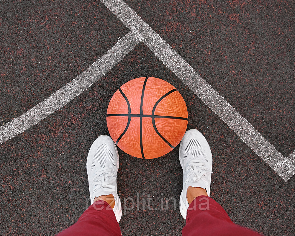 Покриття з гумової крихти для баскетболу та стрітболу, фото 1