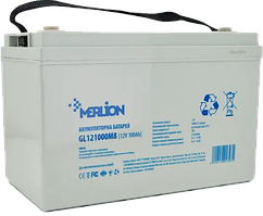 Акумуляторна батарея Merlion GL121000M8 12V 100 Ah White Q1/36
