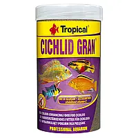 Сухий корм для акваріумних риб Tropical в гранулах «Cichlid Gran» 250 мл (для всіх цихлид)