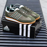 Зеленые замшевые мужские кроссовки Adidas Lotta Volkova