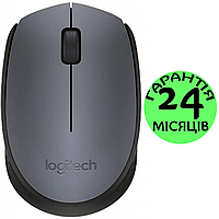 Бездротова мишка Logitech M170, сіра/чорна, миша для ноутбука логітеч/лоджитек/логітек