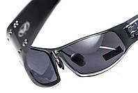 Окуляри захисні Global Vision Bad-Ass-2 GunMetal (gray), сірі в темній металевій оправі, фото 8