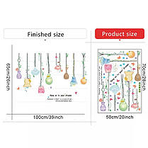 Наклейка на стіну Підвісні лампи прикраси (лист 50 х 70 см) Б353-3, фото 2