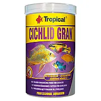 Сухий корм для акваріумних риб Tropical в гранулах «Cichlid Gran» 1 л (для всіх цихлид)