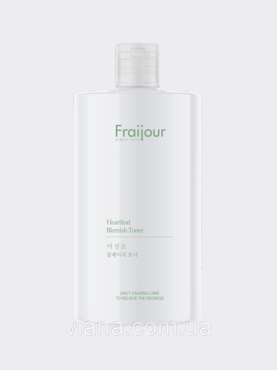 Заспокійливий тонер з екстрактом хаутюйнії Fraijour Heartleaf Blemish Toner 500 ml