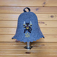 Шапка в сауну G "Кіборг" сіра геотекстиль