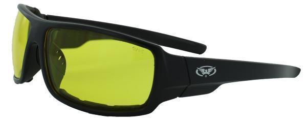 Окуляри захисні з ущільнювачем Global Vision Italiano-Plus (yellow) жовті з ущільнювачем