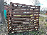 Дерев'яна будка з навісом для собаки LNK "Аксель", для великих порід 200*75*75 см (ДБС-13), фото 5