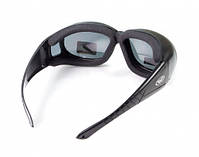 Окуляри захисні з ущільнювачем Global Vision Outfitter (gray) Anti-Fog, чорні, фото 4