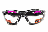 Окуляри захисні з ущільнювачем Global Vision Pink-IT (clear) прозорі, фото 3