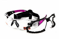 Окуляри захисні з ущільнювачем Global Vision Pink-IT (clear) прозорі, фото 8