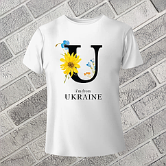 Футболка жіноча біла 50 i*m from UKRAINE 30035068