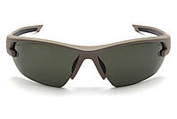 Окуляри захисні Venture Gear Tactical Semtex 2.0 Tan (forest gray) Anti-Fog, чорно-зелені в пісочній оправі, фото 2