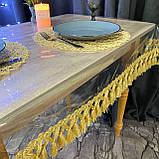 Скатертина силіконова з Бахромою, колір: Золото (Під замовлення), фото 5
