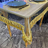 Скатертина силіконова з Бахромою, колір: Золото (Під замовлення), фото 6