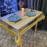 Скатертина силіконова з Бахромою, колір: Золото (Під замовлення), фото 8