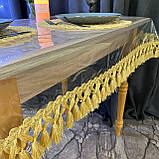 Скатертина силіконова з Бахромою, колір: Золото (Під замовлення), фото 4