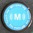 Епоксидна NFC мітка круглої форми для роботи на металі NFC017