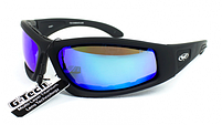 Окуляри захисні з ущільнювачем Global Vision Triumphant (G-Tech™ blue) дзеркальні сині, фото 3