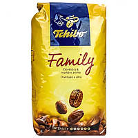 Зерновой кофе робуста Средне-темная обжарка для кофейных автоматов Tchibo Family 1 кг оригинал "Lv"