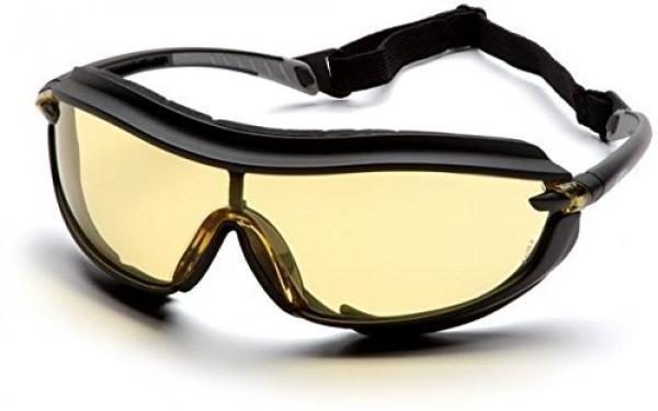 Окуляри захисні з ущільнювачем Pyramex XS3 Plus (amber) Anti-Fog, жовті