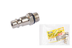 Штуцер під швидкознімне з'єднання 1/4" НР MASTERTOOL 81-9240