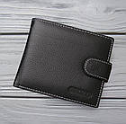 Чоловічий шкіряний гаманець ( 9х11х2,5 см) / Чоловічий чорний клатч / Гаманець чоловічий, фото 7