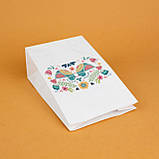 Паперовий пакет з малюнком 150*90*240 Дитячі подарункові пакети Маленькі пакетики для подарунка з принтом Пташечки, фото 5