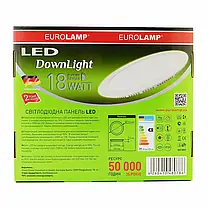 LED світильник Eurolamp 18W 4000K коло LED-DLR-18/4, фото 5