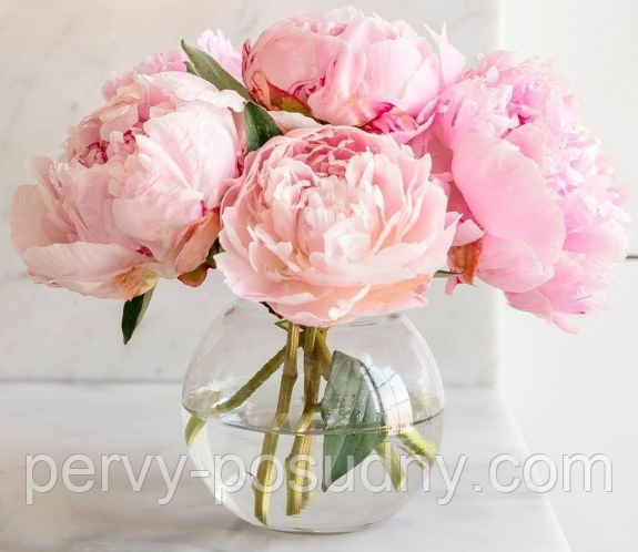 Ваза скляна куля Flora h 102 мм 43417