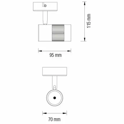 Спот Horoz TOKYO COB LED 8W 4200K білий 017-002-0008-010, фото 3
