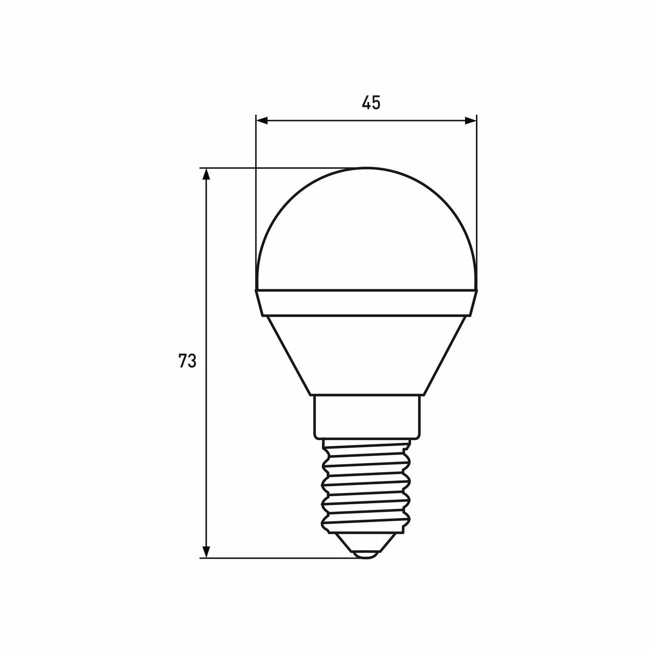 LED лампа Euroelectric G45 5W E14 4000K LED-G45-05144(EE) - фото 2 - id-p510709638