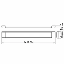 LED світильник лінійний Videx 54W 5000K IP20 VL-BN-54125, фото 5
