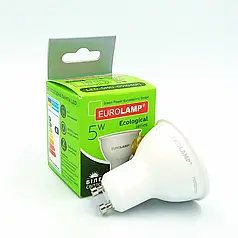 Світлодіодна лампа Eurolamp ECO серія "P" MR16 5W GU10 4000K LED-SMD-05104(P)