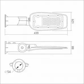 LED світильник вуличний консольний VIDEX 30W 5000K 220V VL-SLe14-305, фото 2